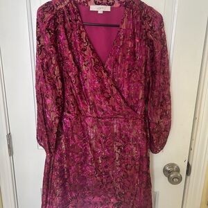 LOFT Pink Floral Women's Dress